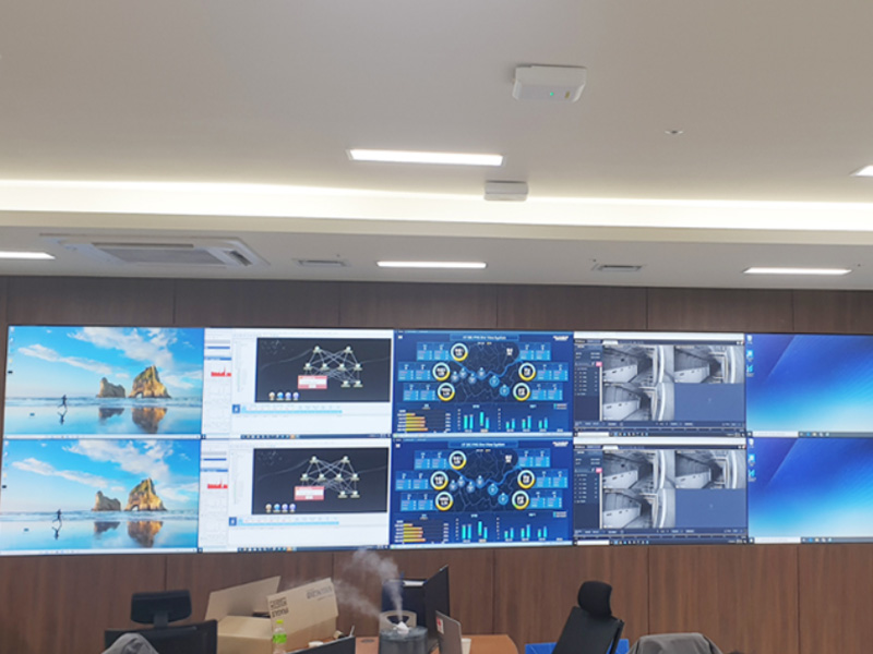 용산IDC 상황실모니터 미디어시티 시공사례